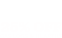 25% off Gas Logs & Hearths