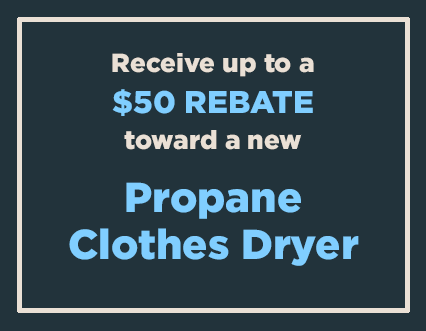 Up to $50 off Propane Clothes Dryer