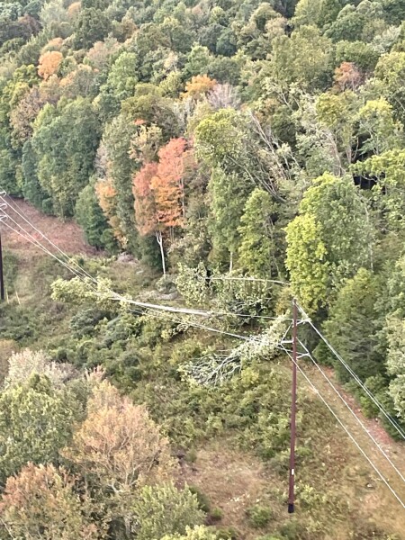 The cooperative advises members power restoration will be a multi-day effort due to extensive storm damage and inaccessible locations blocked by flooding, washed away roads and hundreds of fallen trees. 