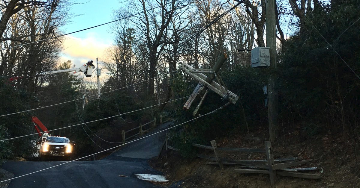 Blue Ridge Energy Crews Continue Working to Restore Power Outages ...