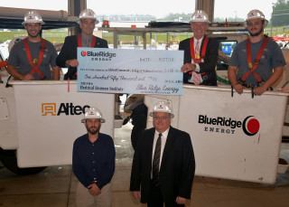 Blue Ridge Donation Helps CCC&TI with new Electric Lineman Training Facility 