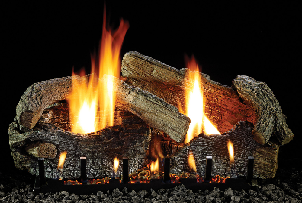 Superior - Dual-Burner 36 Ashton White Birch Logs 9 Pcs Set - ASHTONBIRCH36