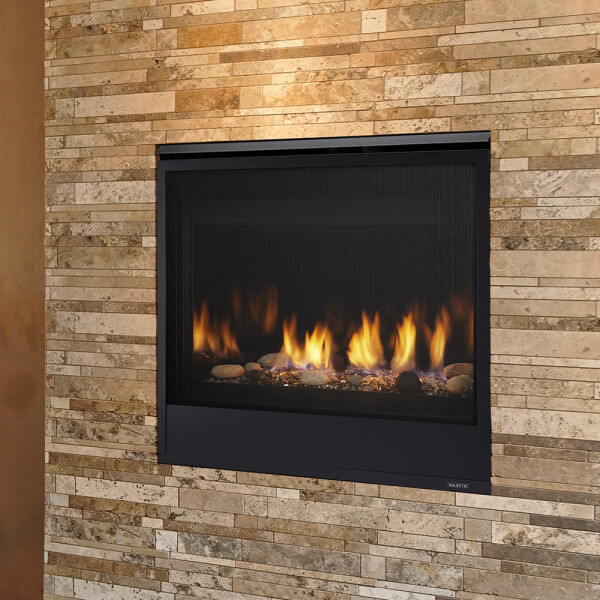 Majestic Quartz Contemporary Fireplace