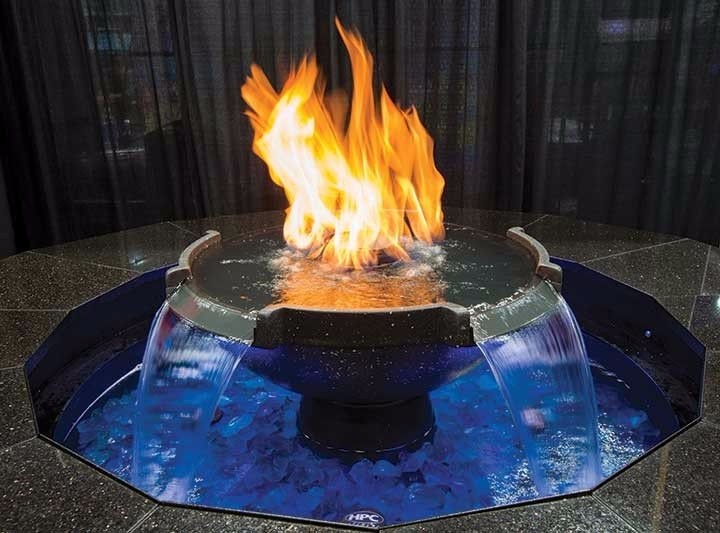 Hearth Product Controls Fire Meets Water